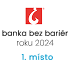Logo ocenění Banka bez bariér roku 2024 - 1. místo