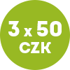 Akce 3x50 CZK