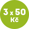 Akce 3x50 Kč