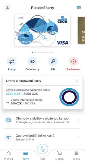 Obchody a služby s uloženou kartou