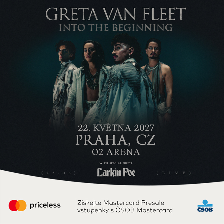 Greta Van Fleet, O2 Arena Praha, 22. 5. 2027