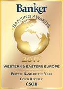 International Banker: Best Private Bank of the Year 2017 in Czech Republic