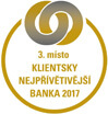 the Most Client-friendly bank for 2017 (3rd place Poštovní spořitelna)