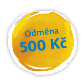 Odměna 500 Kč