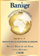 International Banker: Nejlepší privátní banka roku 2017 v ČR