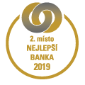 2. místo nejlepší banka 2019